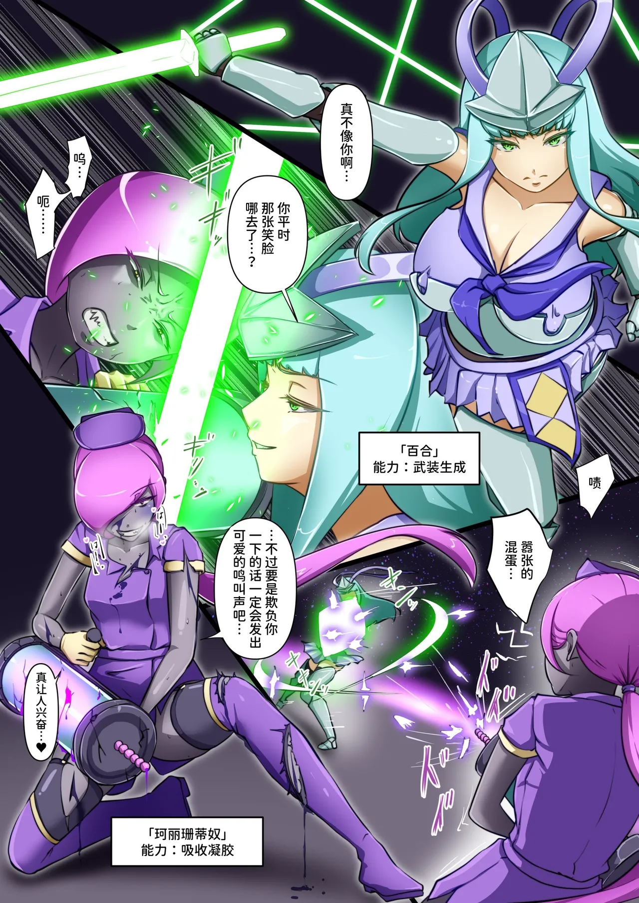 ウチの子がえっちな敵と戦って敗北する話 ～総力戦編～（中文版） Page.6
