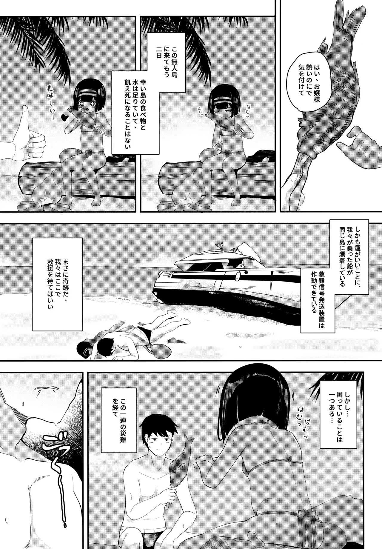 無人島でお嬢様と獣のように交尾 Page.5