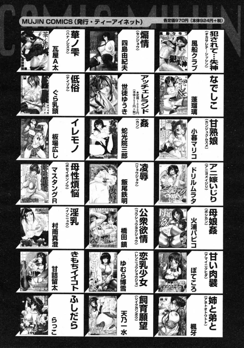 COMIC MUJIN 2008年6月号 Page.658