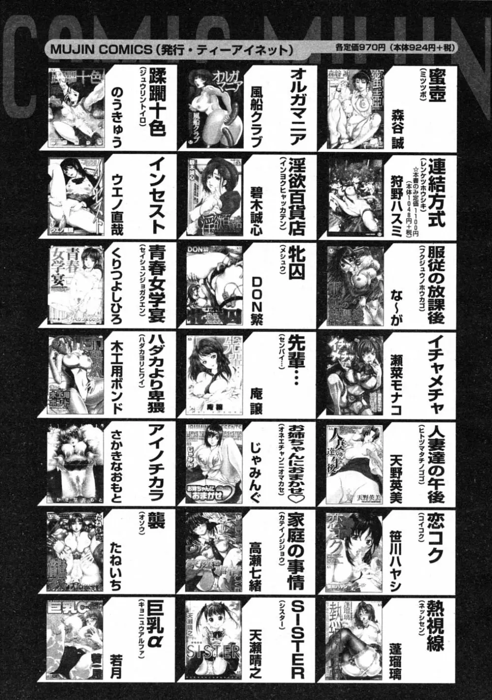 COMIC MUJIN 2008年6月号 Page.659
