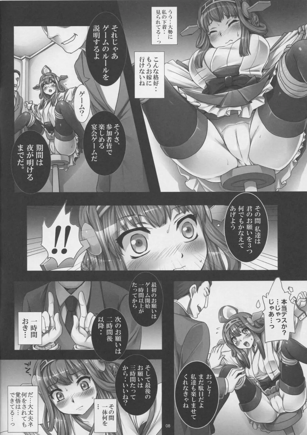 艦堕ゲーム~提督の為に身体を差し出した健気な金剛を淫乱調教して楽しむ紳士の会~ Page.7