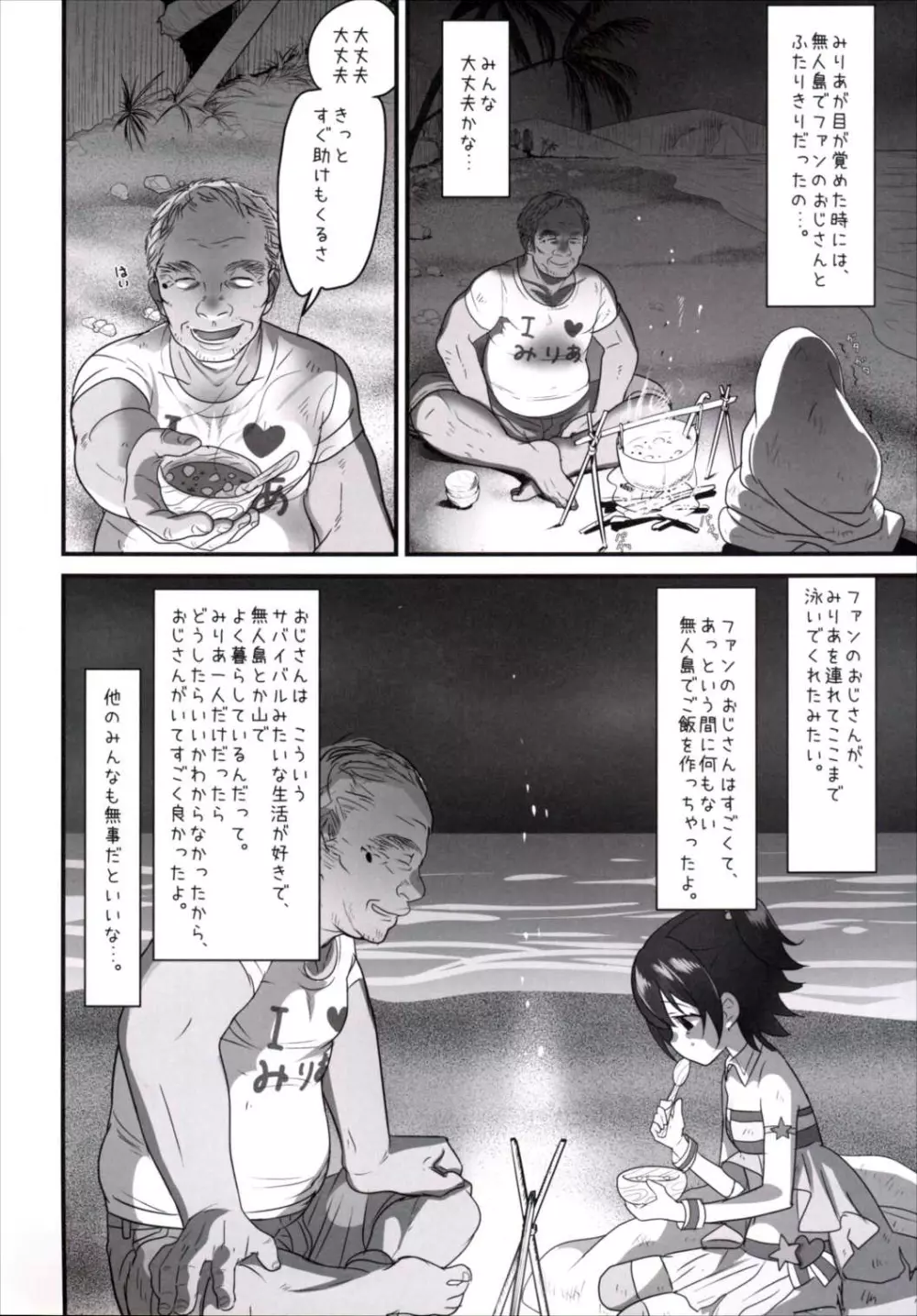 みりあちゃんは無人島でおじさんと一生暮らすことになった Page.3