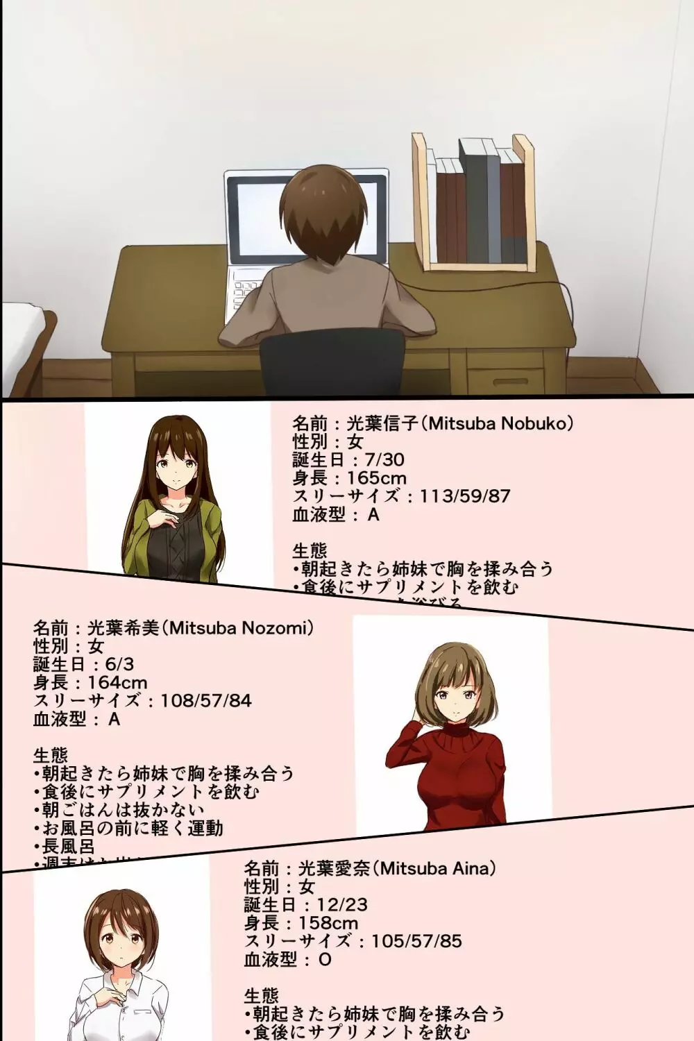姉ハーレム~もしも3人の姉を自分好みに変えれたら Page.48