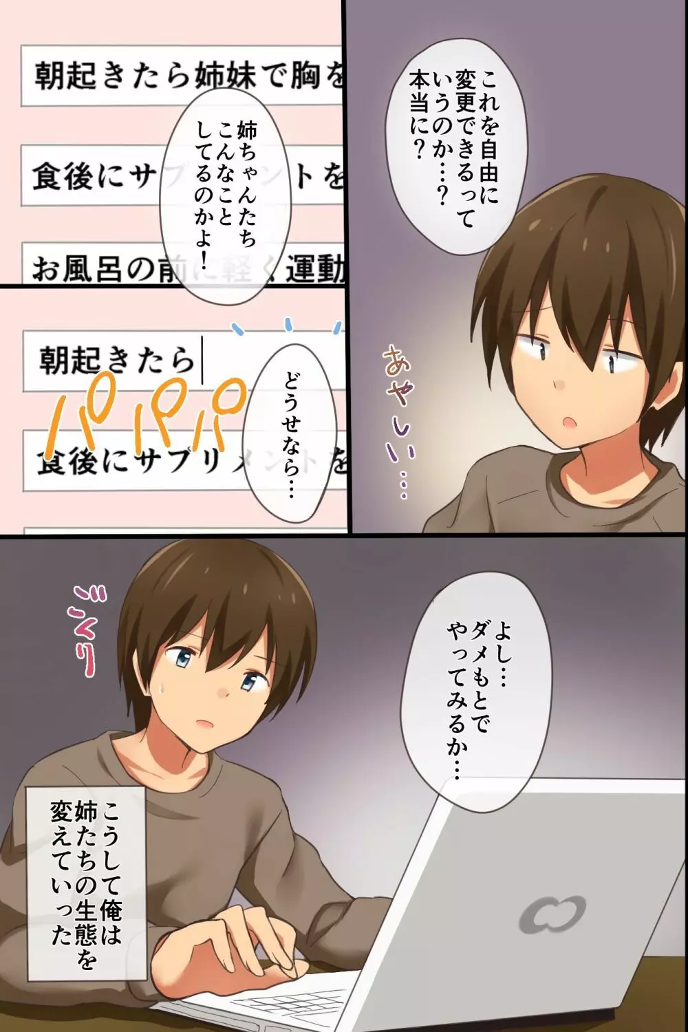 姉ハーレム~もしも3人の姉を自分好みに変えれたら Page.6