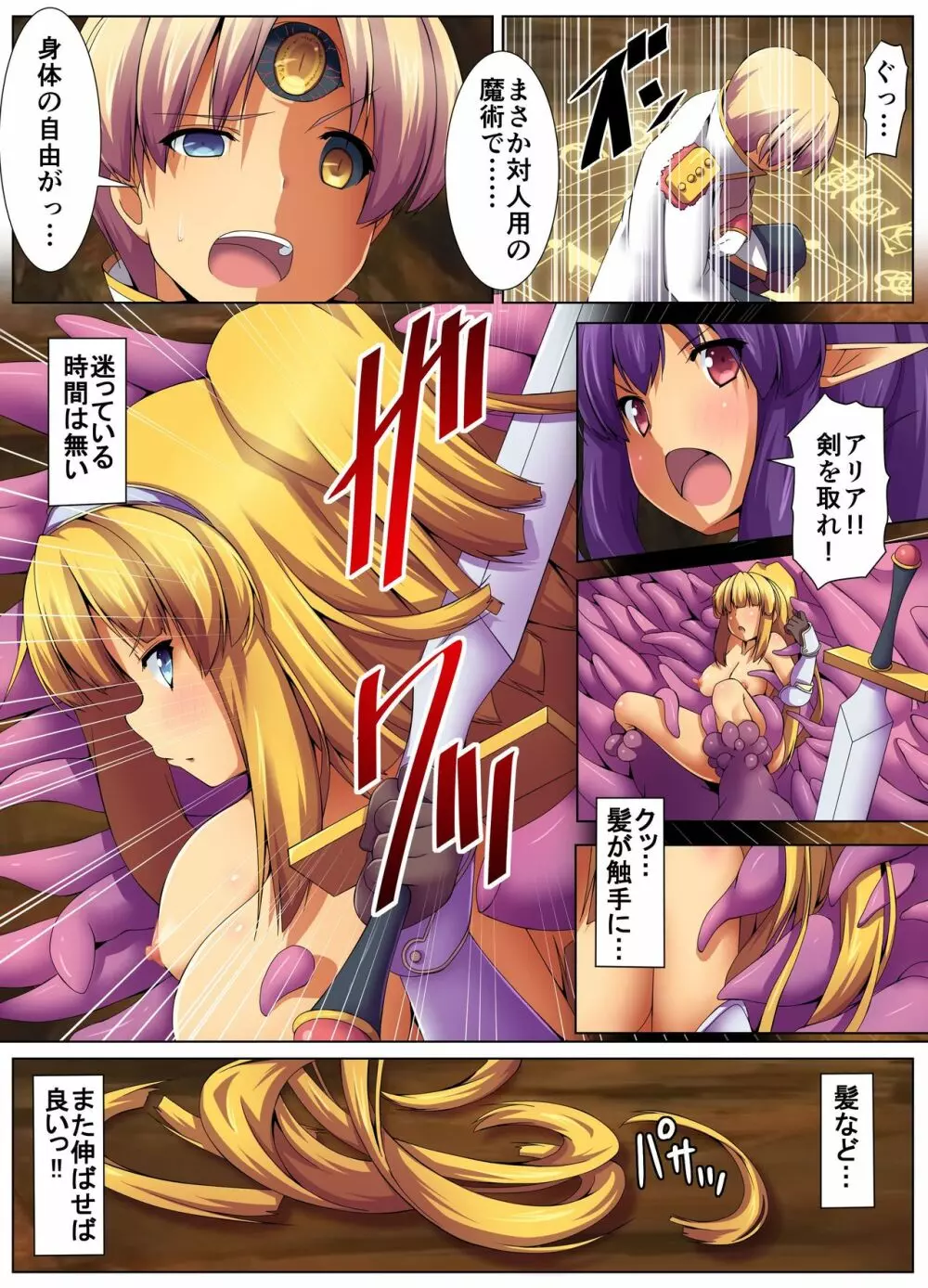 触手洗脳ハザード~異種に立ち向かう女騎士 Page.17