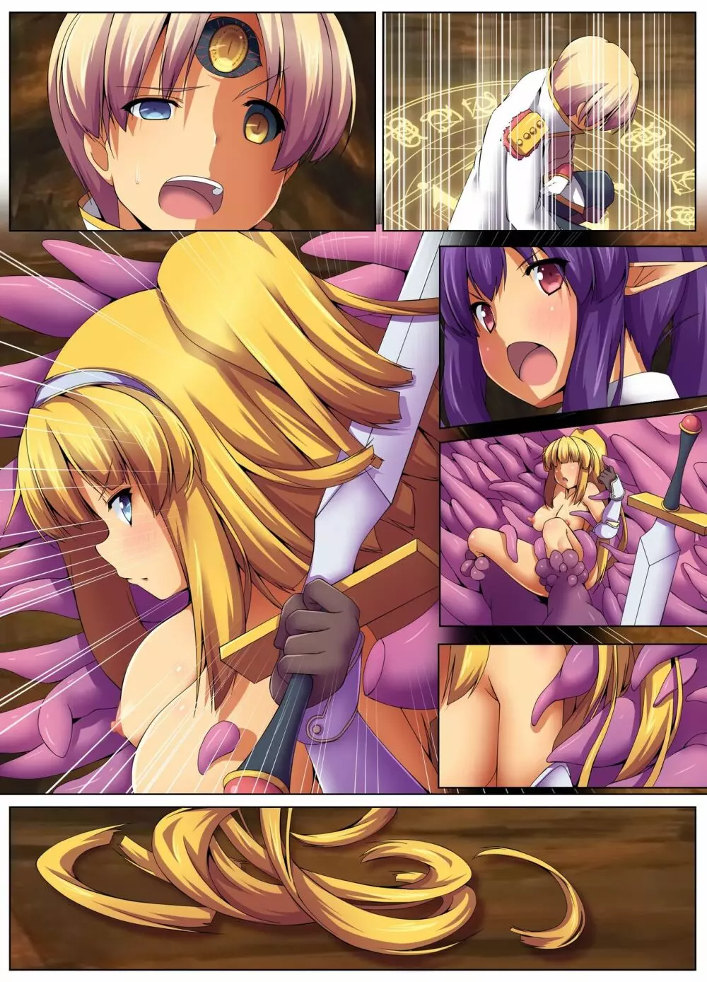 触手洗脳ハザード~異種に立ち向かう女騎士 Page.43