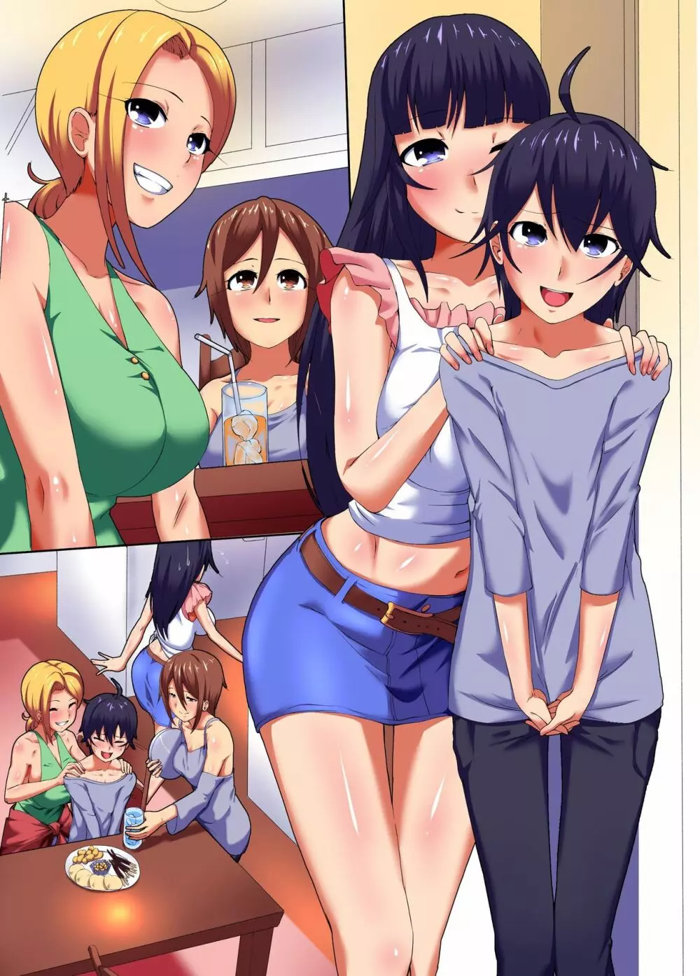 淫姦染~モテ系姉とギャル友が淫乱ウィルスに感染してビッチ変態4Pハメ放題 Page.28